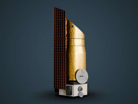 Space Telescope 3D Model