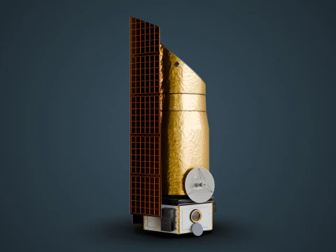 Space Telescope 3D Model