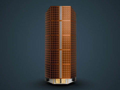 Space Telescope 3D Model