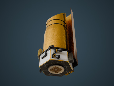 Space Telescope 3D Model