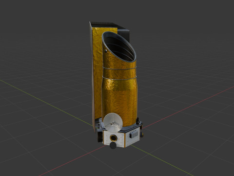 Space Telescope 3D Model
