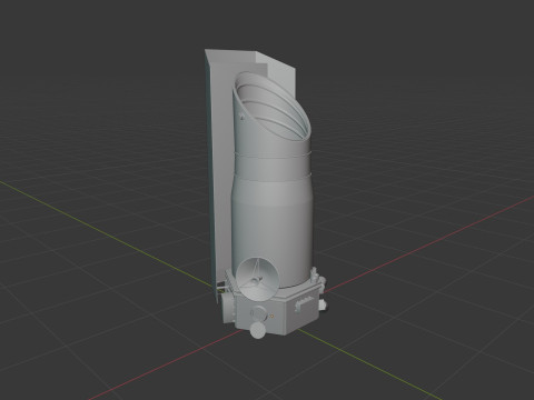 Space Telescope 3D Model