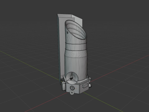 Space Telescope 3D Model
