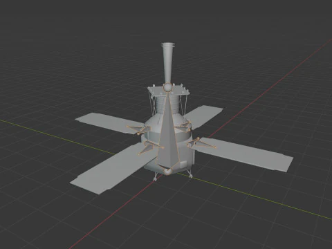 중력 프로브 3D 모델