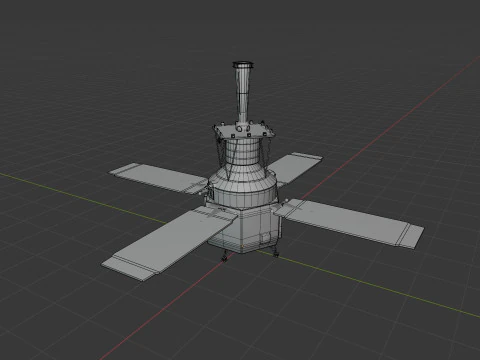 중력 프로브 3D 모델