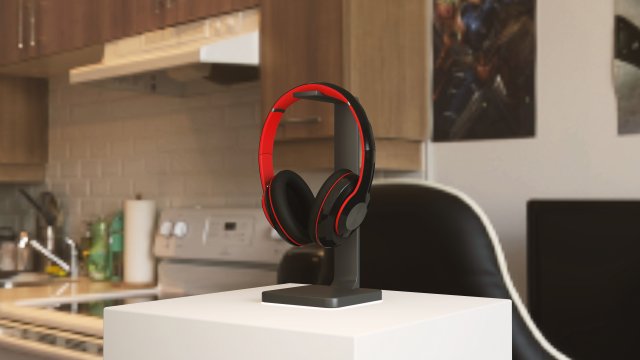 Wireless Headphones Model 3D .c4d .max .obj .3ds .fbx .stl .blend 