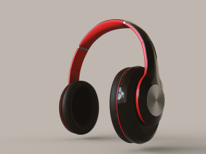 Wireless Headphones Model 3D