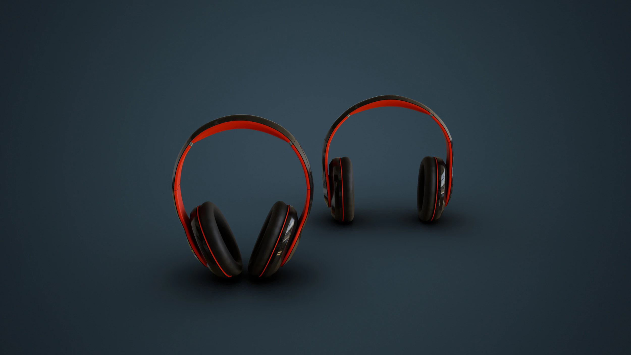 Wireless Headphones 3D Model .c4d .max .obj .3ds .fbx .stl .blend