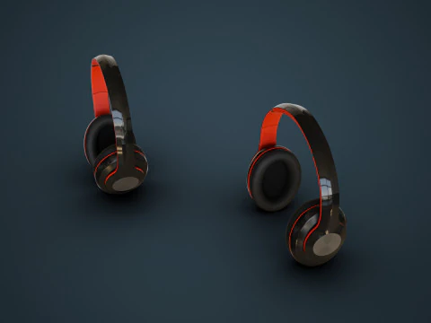 Wireless Headphones 3D Model