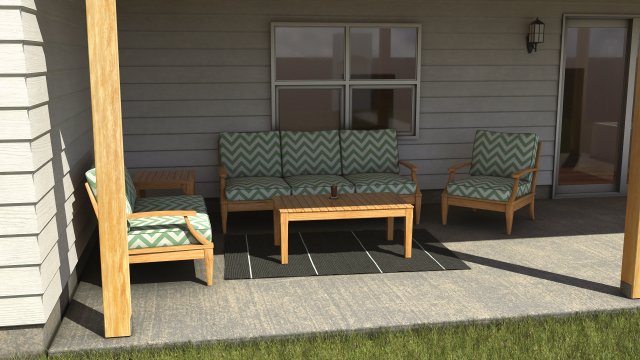 Patio Furniture Modelo 3D .c4d .max .obj .3ds .fbx .stl .blend 