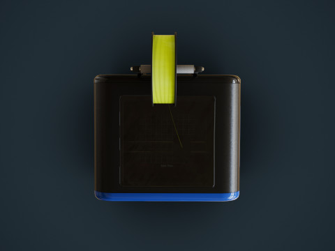 3D Printer With Spool Of Filament 3D मॉडल