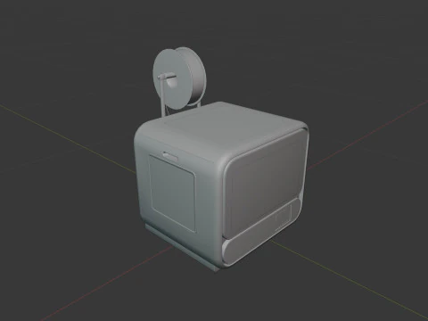 3D Printer With Spool Of Filament 3D Model