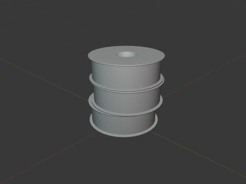3D Printer With Spool Of Filament 3D Model