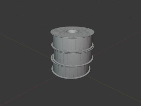 3D Printer With Spool Of Filament 3D मॉडल