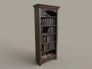 Dusty Old Bookshelf 3D Model