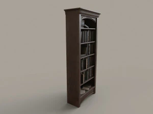 Dusty Old Bookshelf 3D Model