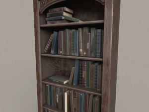 Dusty Old Bookshelf Model 3D