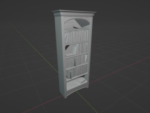 Dusty Old Bookshelf Model 3D