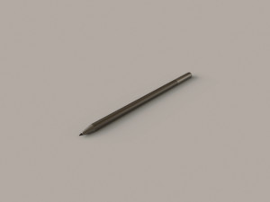 Large Digital Tablet With Keyboard Case and Stylus 3D 模型