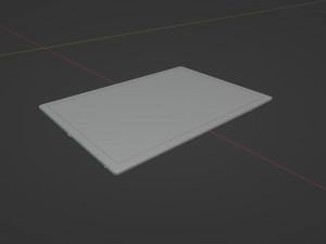 Large Digital Tablet With Keyboard Case and Stylus 3D 模型