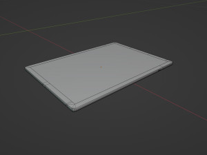 Large Digital Tablet With Keyboard Case and Stylus 3D 模型