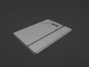 Large Digital Tablet With Keyboard Case and Stylus 3D 模型