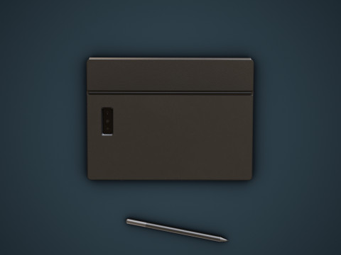 Large Digital Tablet With Keyboard Case and Stylus Modelo 3D