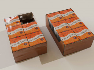 Box of Instant Noodles Modèle 3D