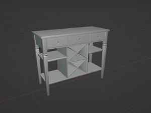 Dining Room Drawer 3D Model