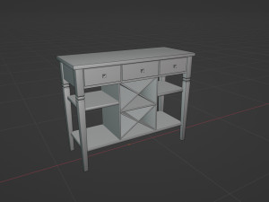 Dining Room Drawer 3D Model
