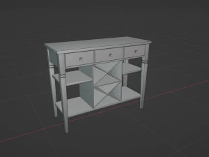 Dining Room Drawer 3D Model