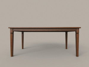 Dining Room Table and Chair 3D Model