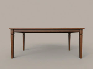 Dining Room Table and Chair 3D Model