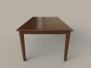 Dining Room Table and Chair 3D Model