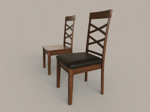 Dining Room Table and Chair 3D Model