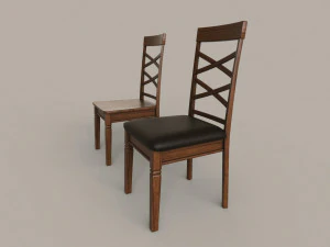 Dining Room Table and Chair 3D Model