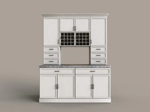 Modern Cabinet Hutch 3D Model