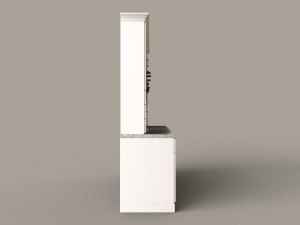 Modern Cabinet Hutch 3D Модель