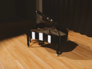 Grand Piano 3D Model