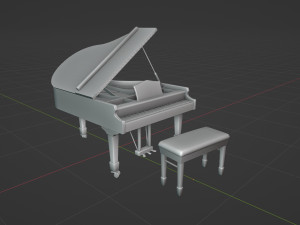Grand Piano 3D 모델