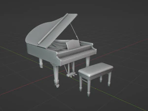 Grand Piano 3D Model