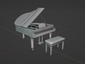 Grand Piano 3D 모델