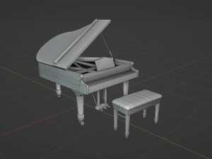 Grand Piano 3D Model