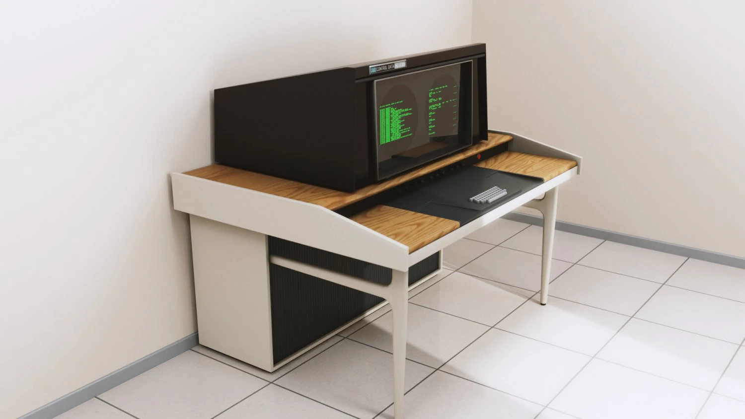 Terminal d'ordinateur rétro Modèle 3D .c4d .max .obj .3ds .fbx .stl .blend
