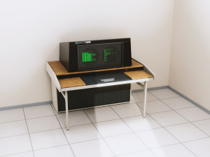 Retro Computer Terminal Model 3D