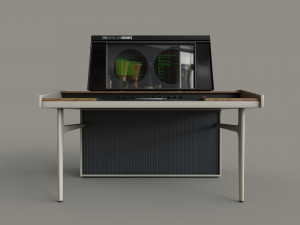 Retro Computer Terminal Model 3D