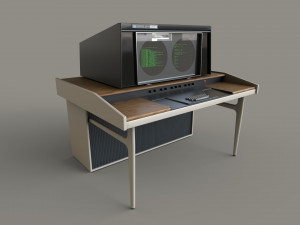 Retro Computer Terminal Model 3D