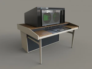 Terminal d'ordinateur r&eacute;tro Modèle 3D