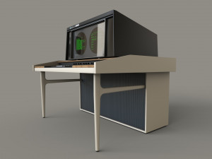 Retro Computer Terminal Model 3D