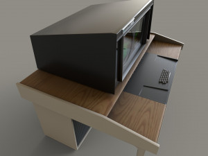 Retro Computer Terminal Model 3D